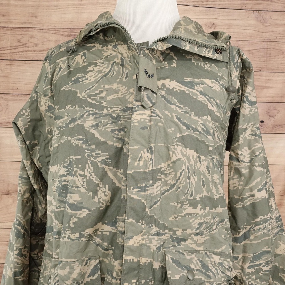 ORC Industries Parka Mens Small ABU Tiger Stripe Camo Hooded Improved Rainsuit